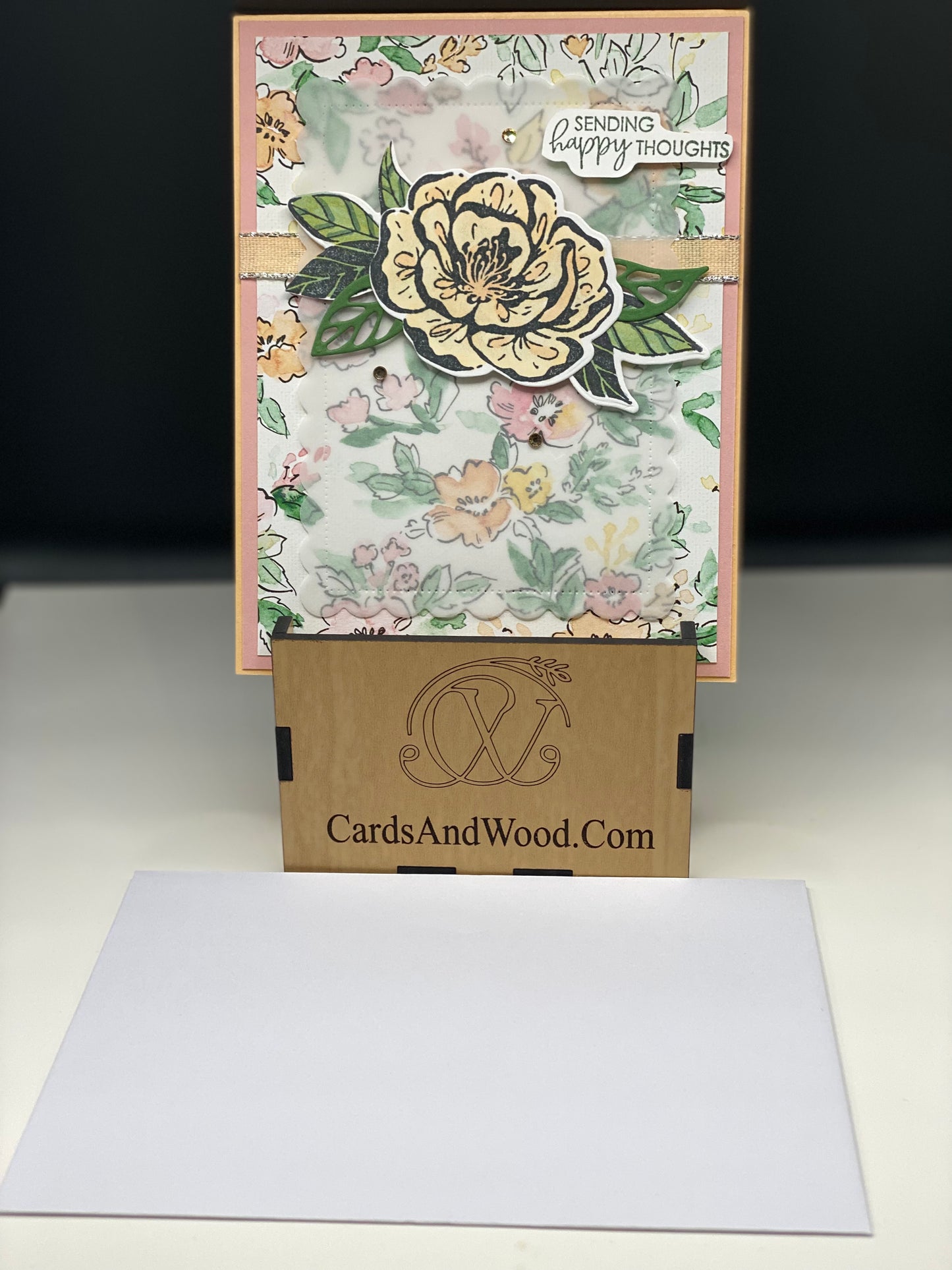 Handcrafted Card - Sending Happy Thoughts